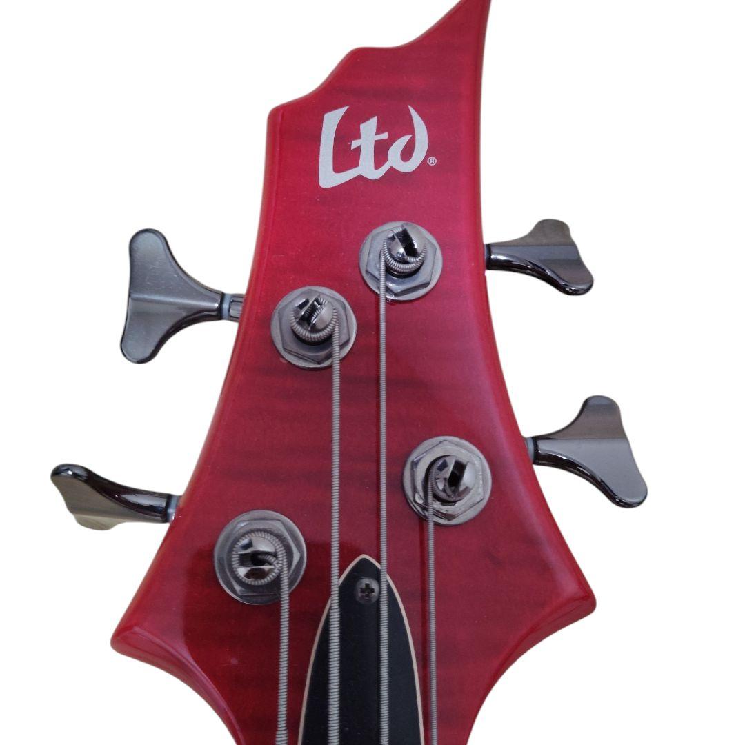 エレキベース レッド 24フレット LTD B-154DX