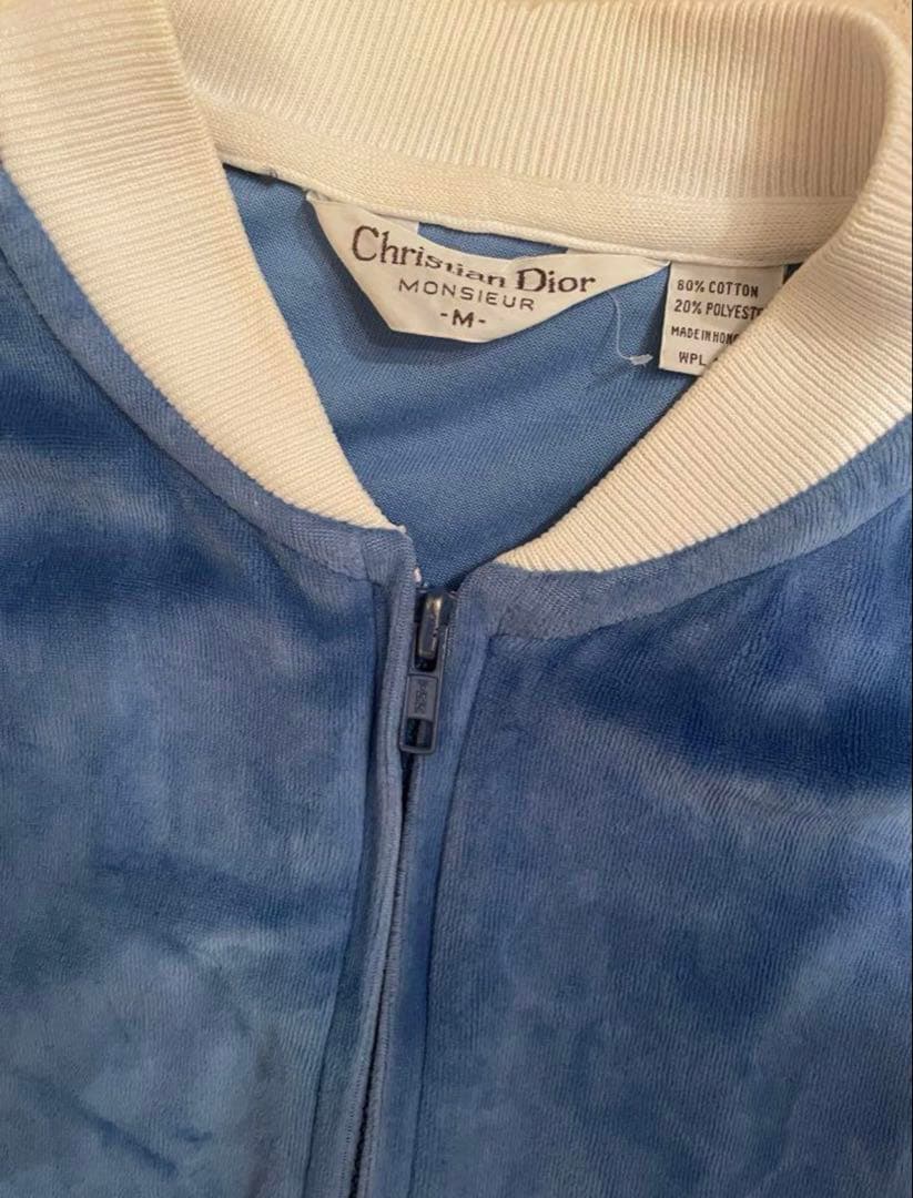 Christian Dior track jacketベロア