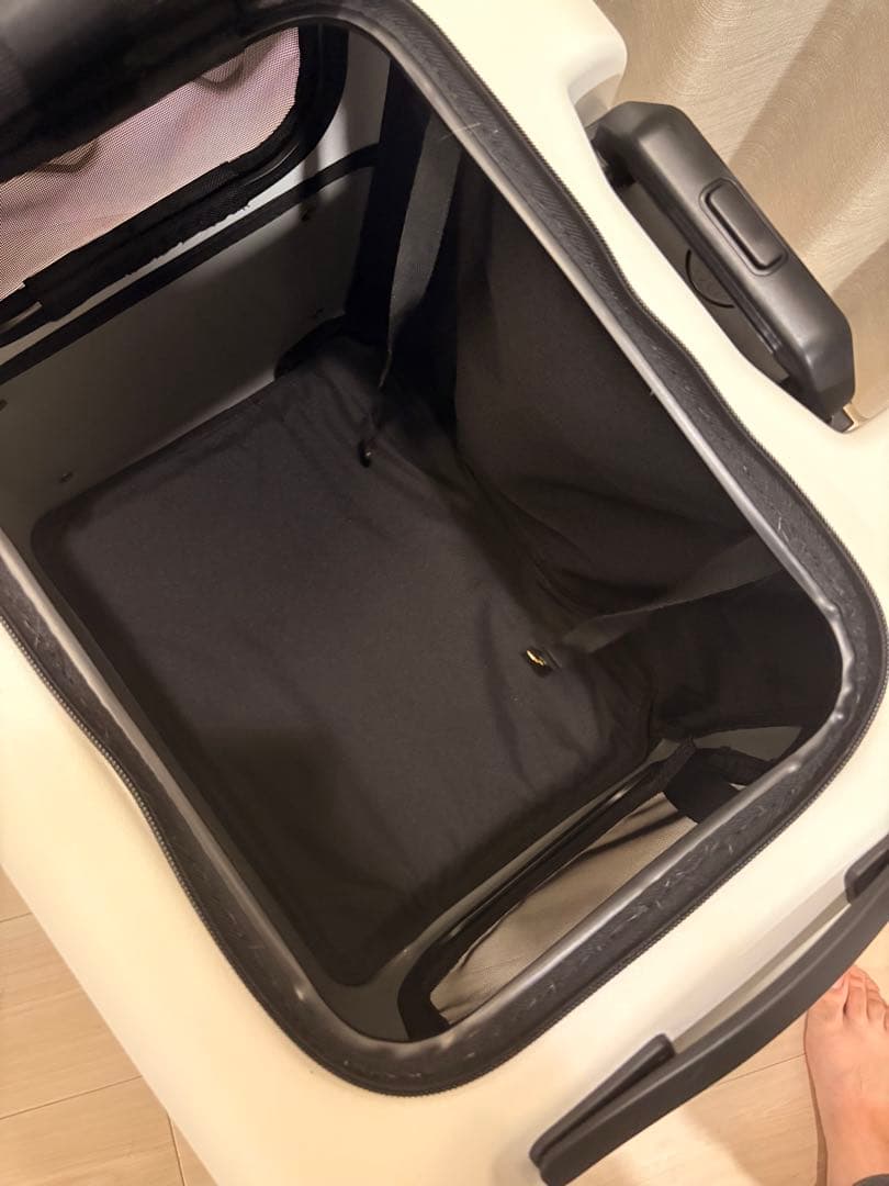 ペットキャリー ico Lサイズ PETICO ペチコ サンドグレー×ホワイト