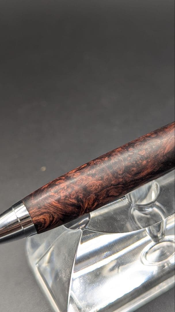 291ペン工房翌檜　特上　ホンジュラスローズウッド　木軸シャーペン　ボールペン