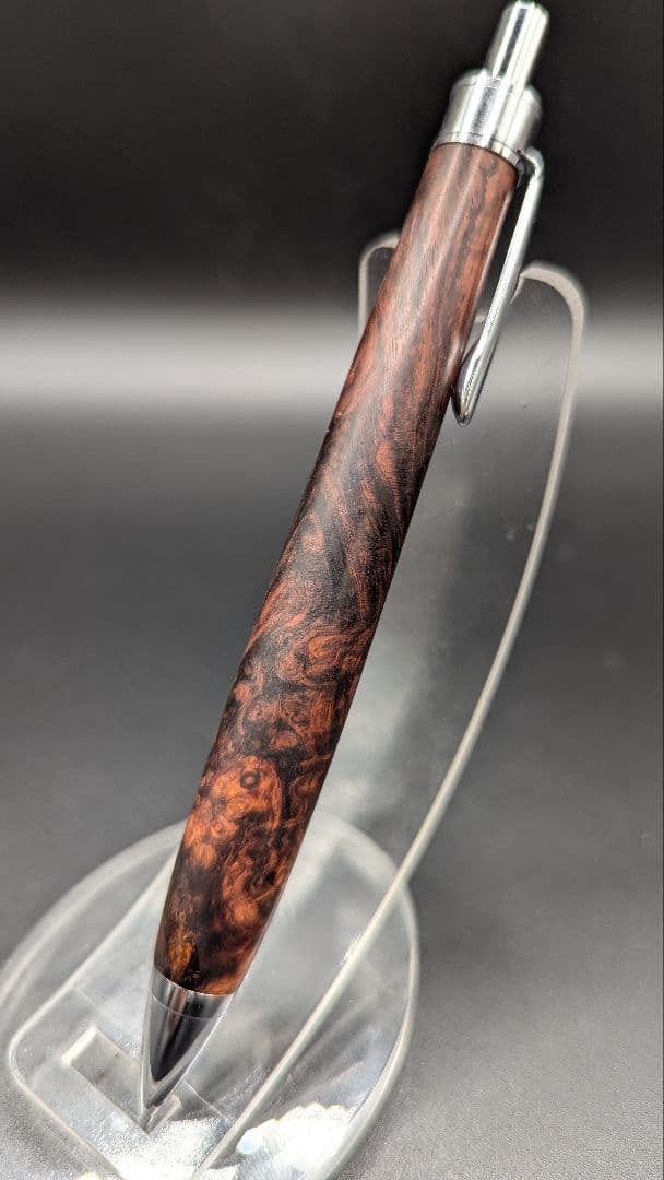 291ペン工房翌檜　特上　ホンジュラスローズウッド　木軸シャーペン　ボールペン
