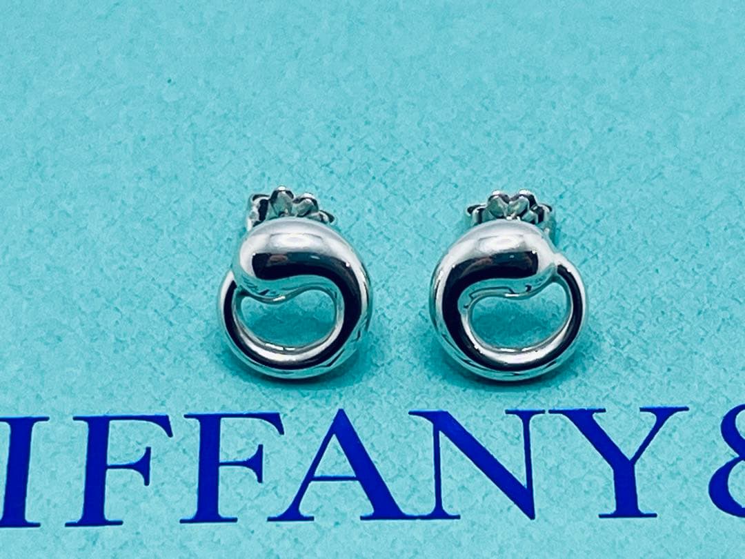 c874 美品　ティファニー　エターナルサークル　ピアス　シルバー　925