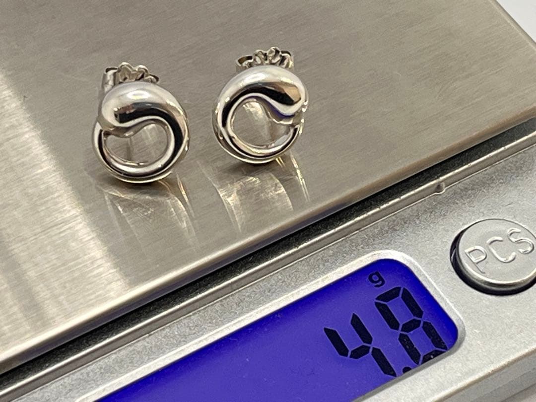c874 美品　ティファニー　エターナルサークル　ピアス　シルバー　925