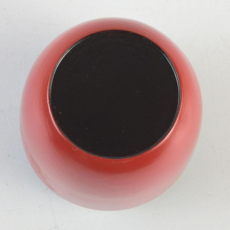 茶道具　井筒寛斎造　朱塗　長棗　共箱　V　9503