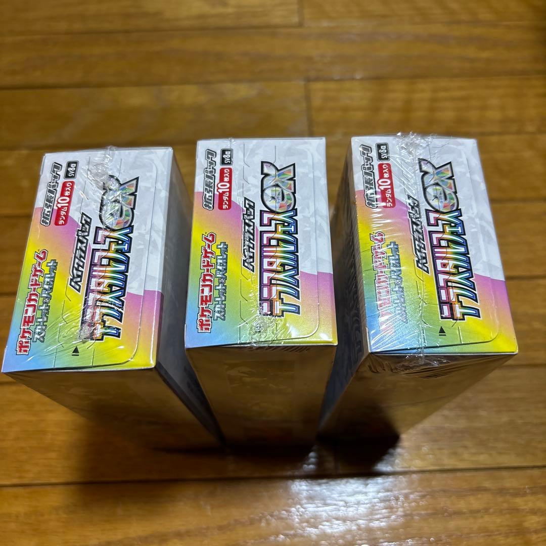 ポケモンカー　テラスタルフェスex3BOXシュリンク付き