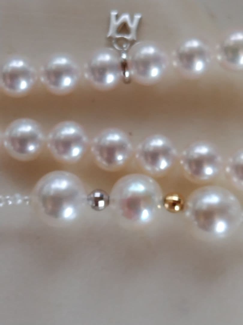 アコヤ真珠、あこや砂芥子パールのオメガ風ネックレス