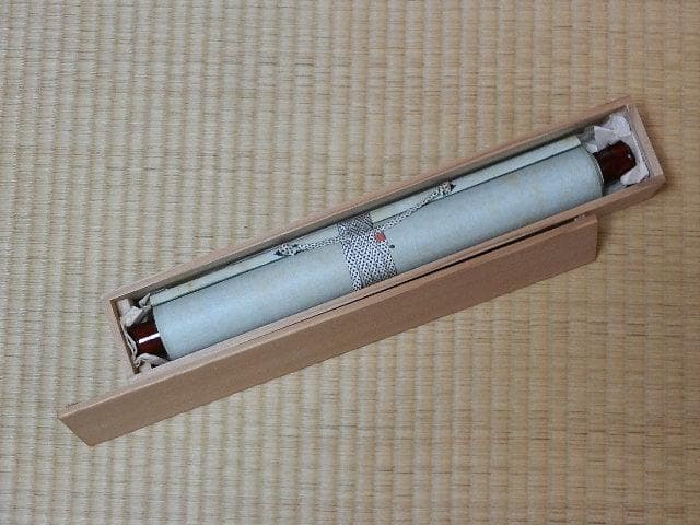 日本画家「三宅凰白」作　掛け軸「太夫画」　１８７（１２６）㌢×３４（３０）㌢