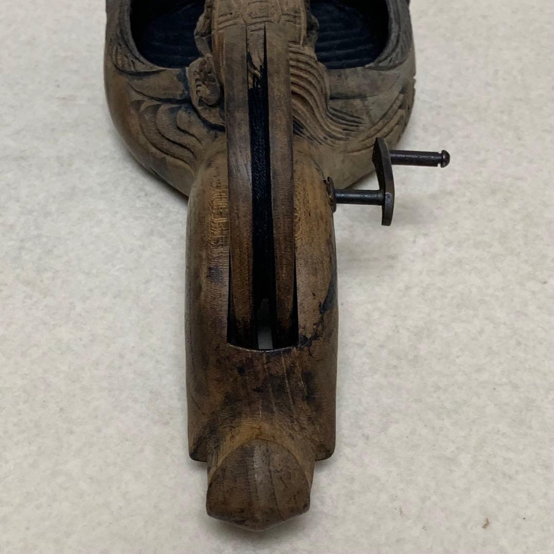 古民具　大工道具　 木彫　墨壷　宗秀作