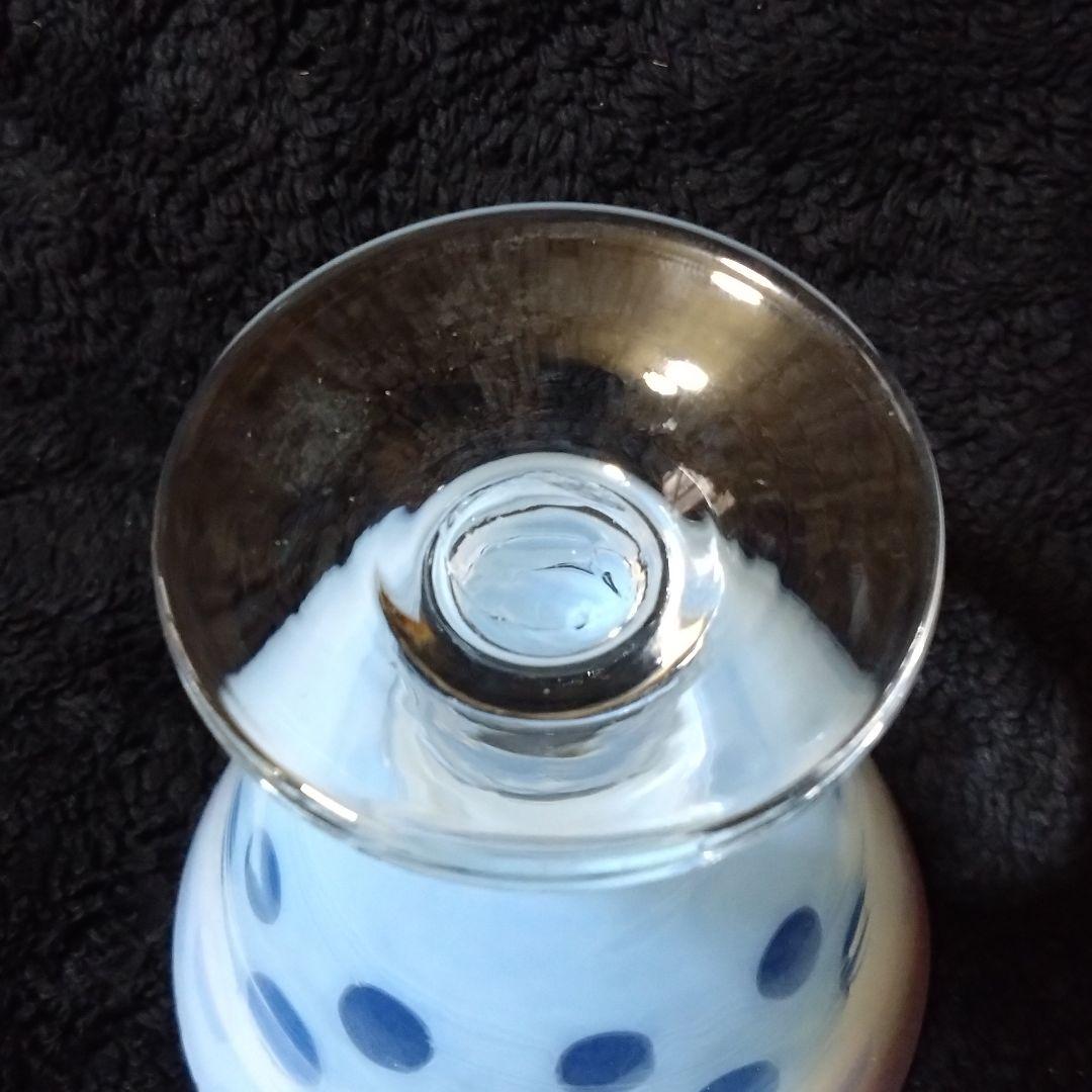 氷コップ　昭和レトロ　水玉　赤　レッド