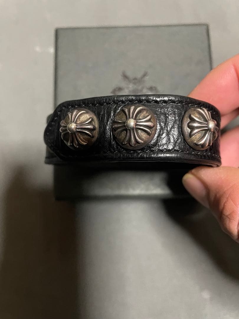 クロムハーツ　3ボタン2スナップ　ブレスレットchrome hearts