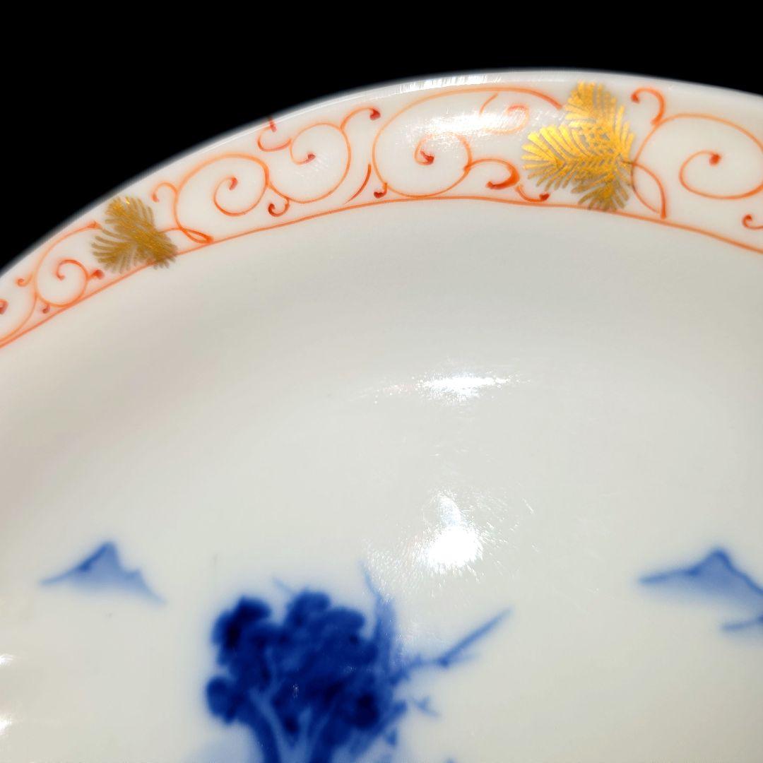 黒犬となります。金継ぎ 源六焼 富永源六 鮑型 アワビ 銘々皿 1枚