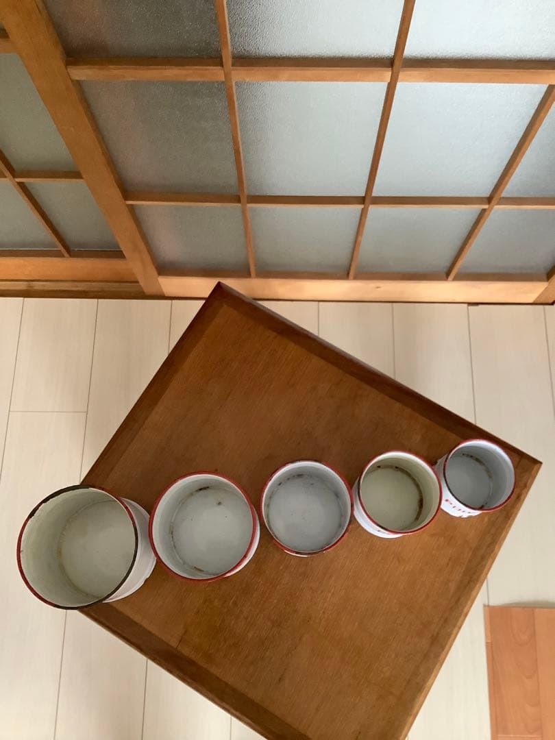 フランス　アンティーク　ホーロー　キャニスターセット　③