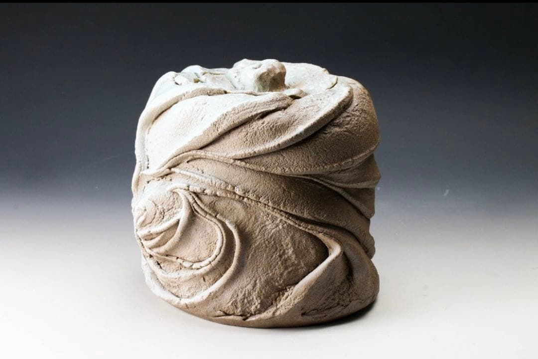 加藤洋二 最上位作 傑作 春なごり雪 水指 茶道具 本物保証 走泥社 陶芸 陶器