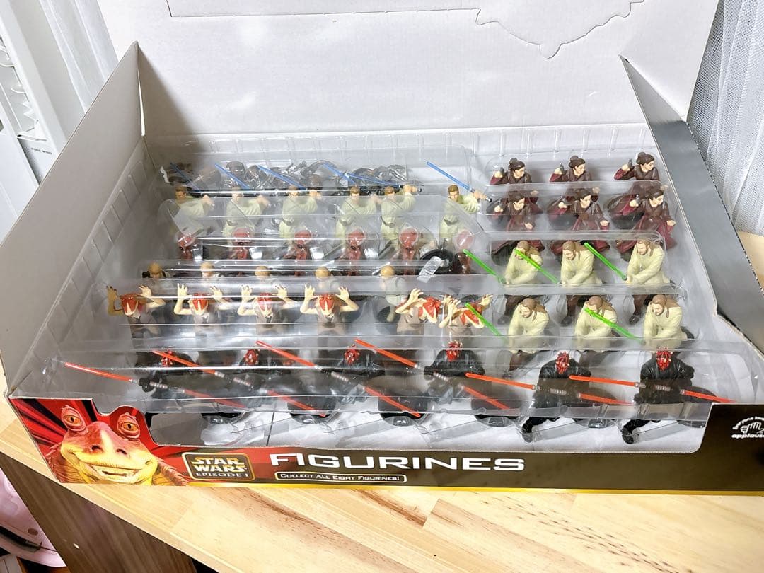 スターウォーズ エピソード1 フィギュア8種×6セット　店頭ディスプレイボックス