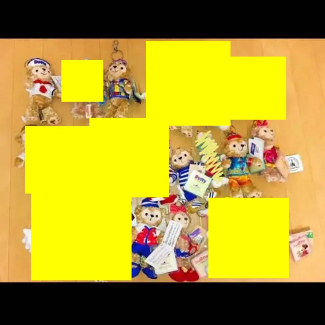 ダッフィー 、シェリーメイ  ジェラトーニ ぬいぐるみバッジ