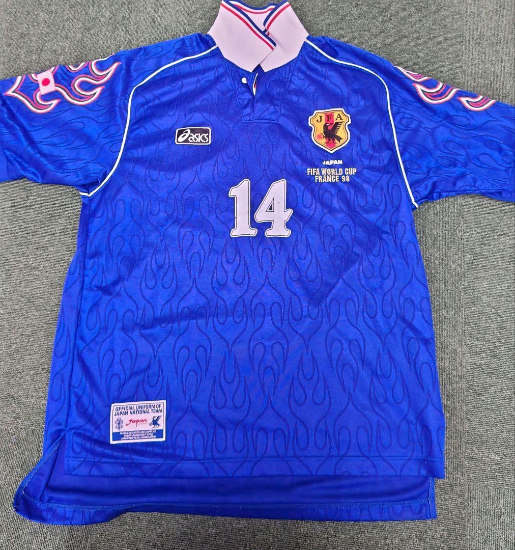 激レア　1998フランスワールドカップ　岡野雅行　レプリカユニフォーム　Oサイズ