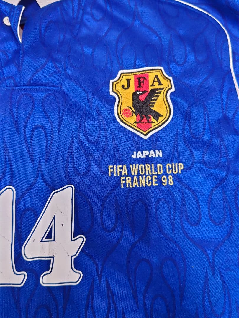 激レア　1998フランスワールドカップ　岡野雅行　レプリカユニフォーム　Oサイズ