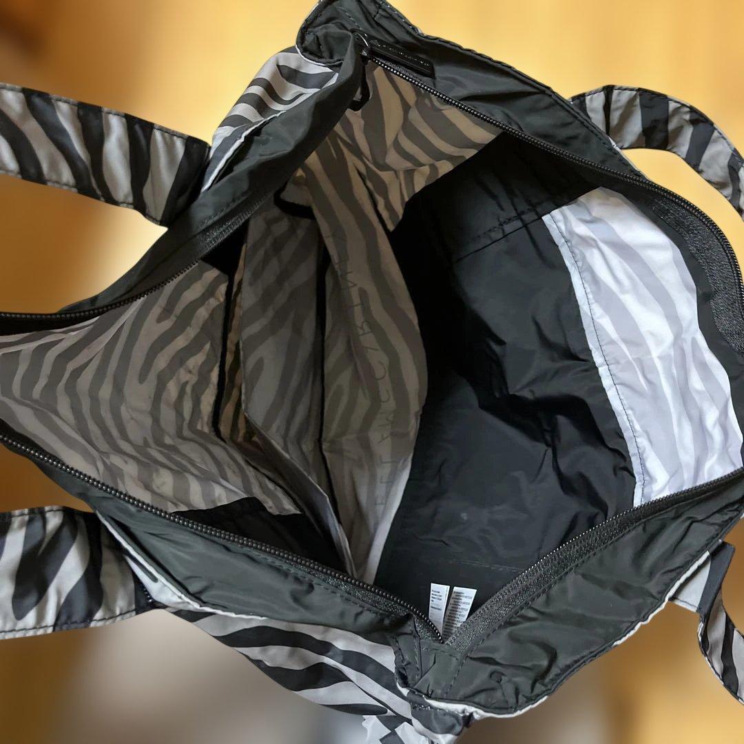 adidas STELLAMCCARTNEY ゼブラ柄トートバッグ