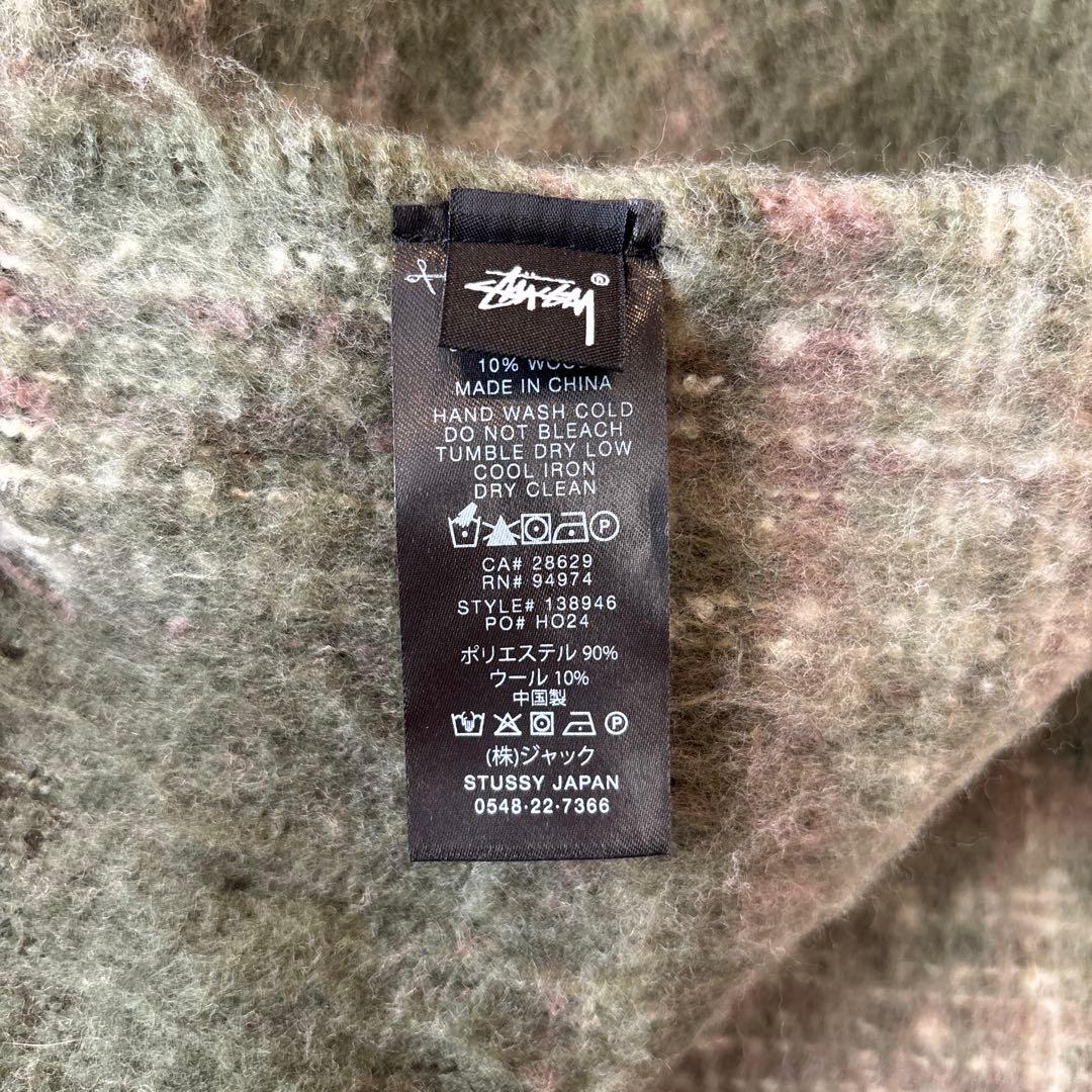 STUSSY 24AW PLAID SCARF プレイドスカーフ マフラー