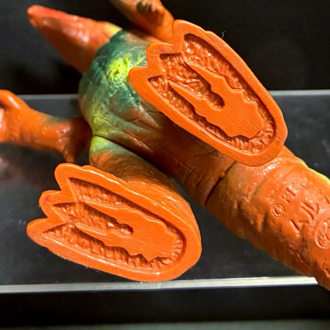 【当時物】■ ムルチ ソフビ /ポピー キングザウルス 足型 / 帰マン怪獣