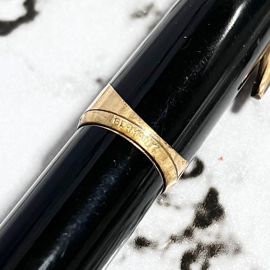 モンブラン 万年筆 121 ペン先 750 18K ブラック ホワイトスター
