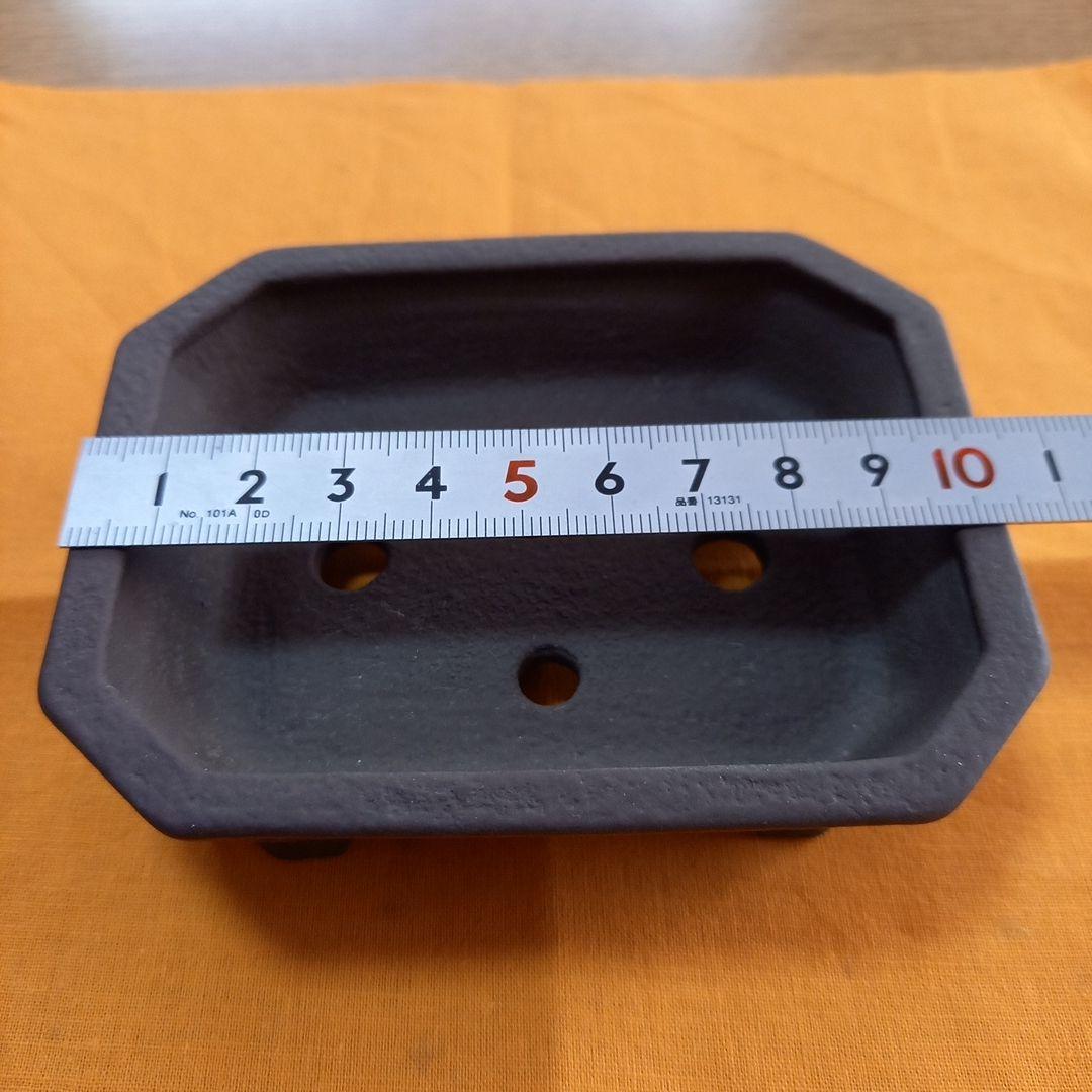 未使用　陶翠　盆栽鉢(八角)【木箱つき】