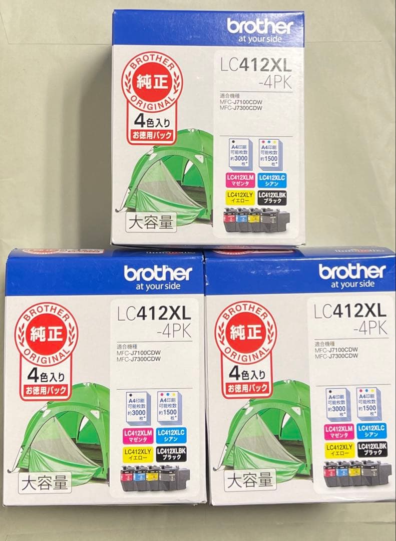 Brother LC412XL 4PK インクカートリッジ