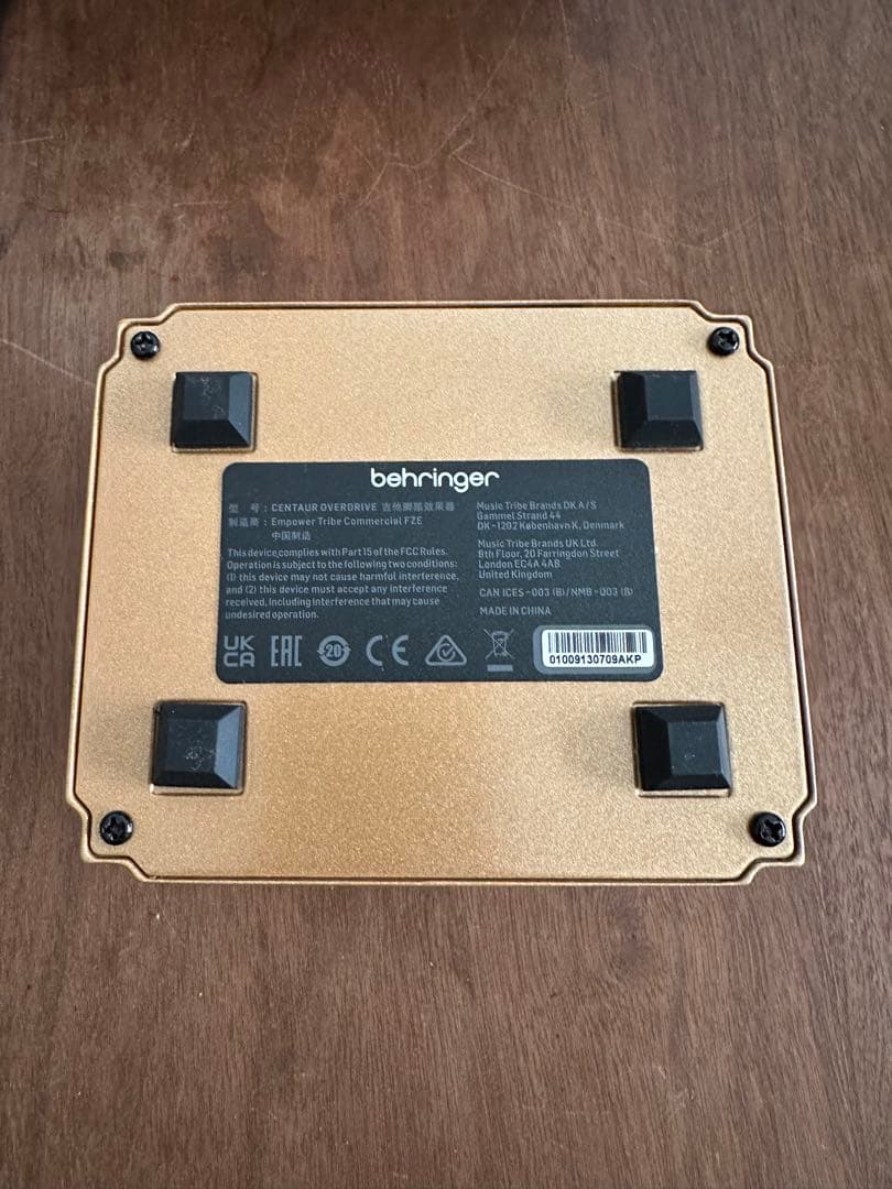 CENTAUR Overdrive ベリンガー｜美品ペダル｜ほぼ未使用