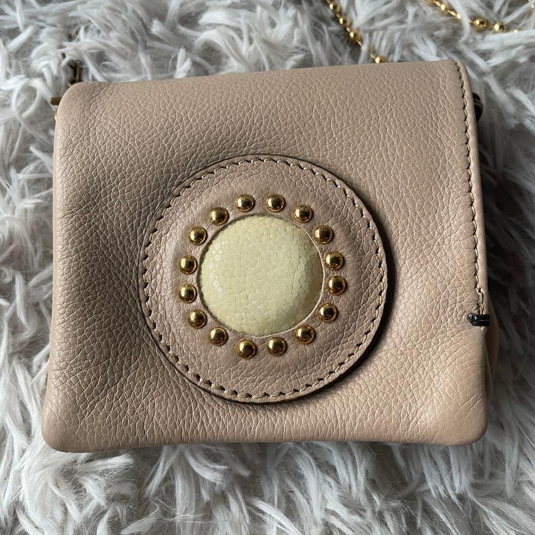 【未使用級】モキップ ミニパース ショルダーウォレット ガルーシャ