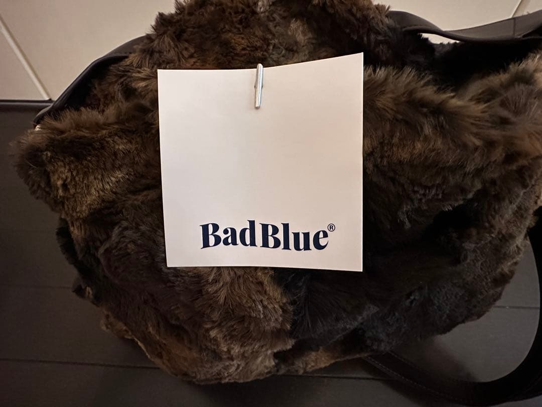 バッグ Bad Blue Eco Fur Pillow Bag (Brown)