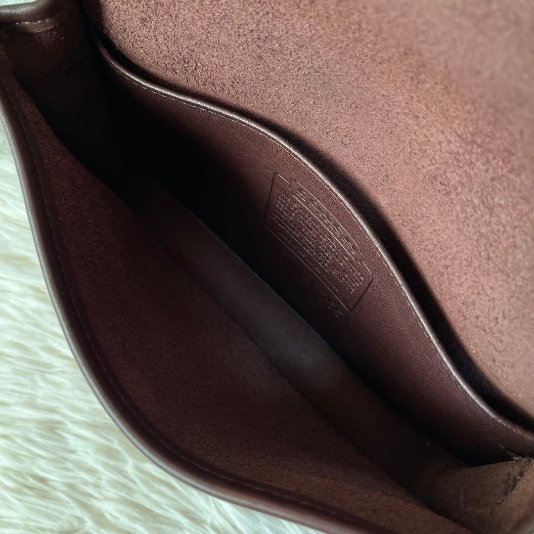 【美品】オールドコーチ　9755 USA製 グラブタンレザー　ショルダーバッグ