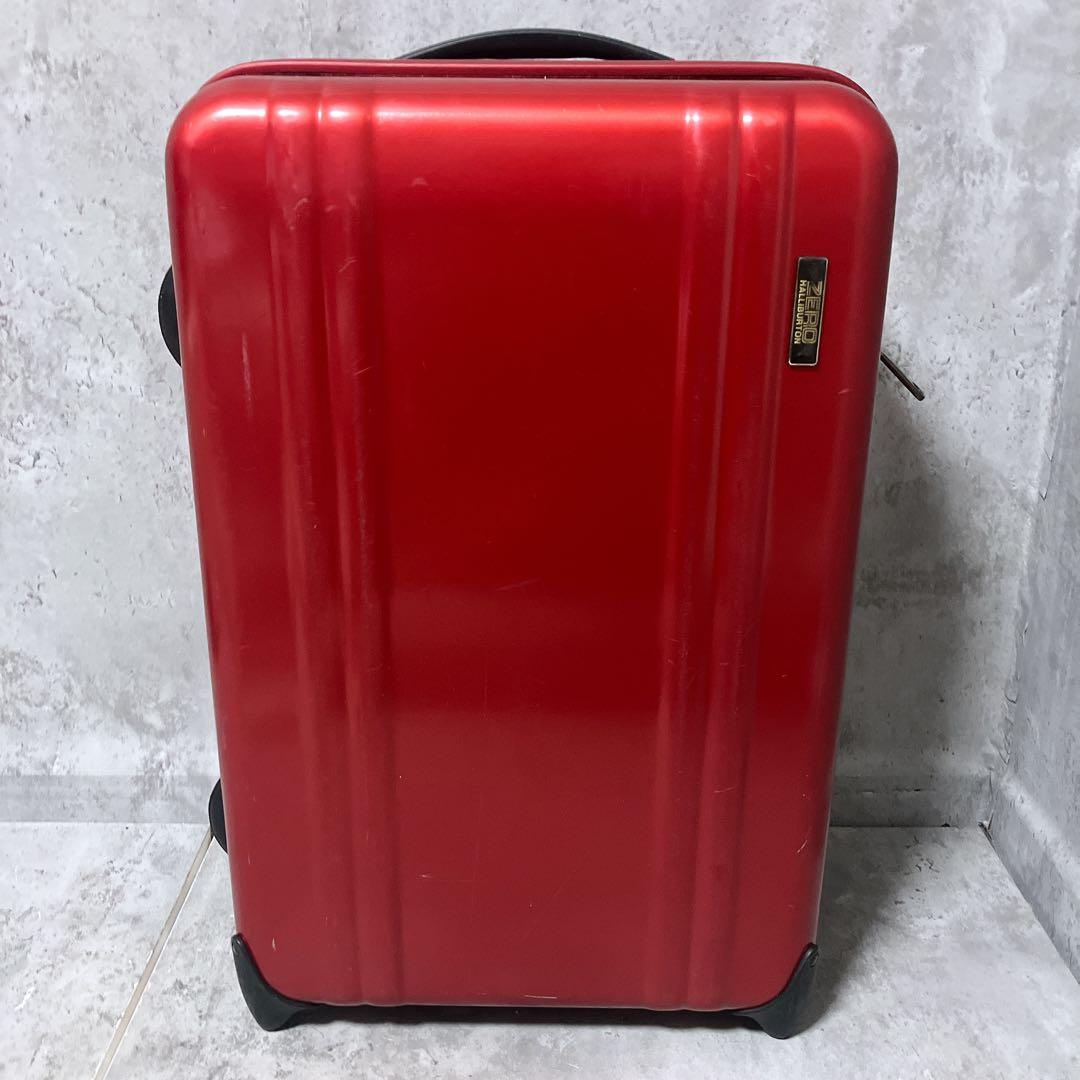【希少】ゼロハリバートン キャリーケース 二輪 レッド