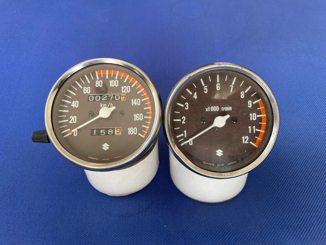 切*磨様 GS400 純正　国内　後期　スピードメーター　タコメーター　セット