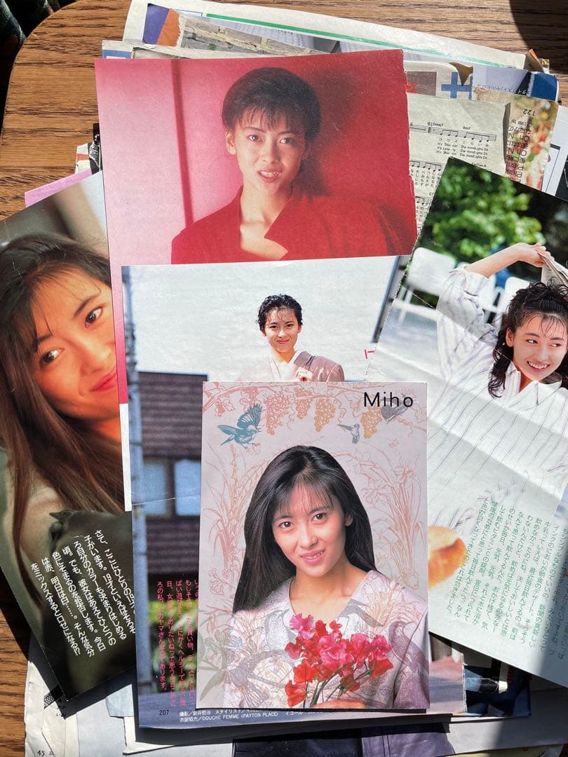 R*n様 中山美穂 昭和レトロ大量セット サイン(真贋不明)付