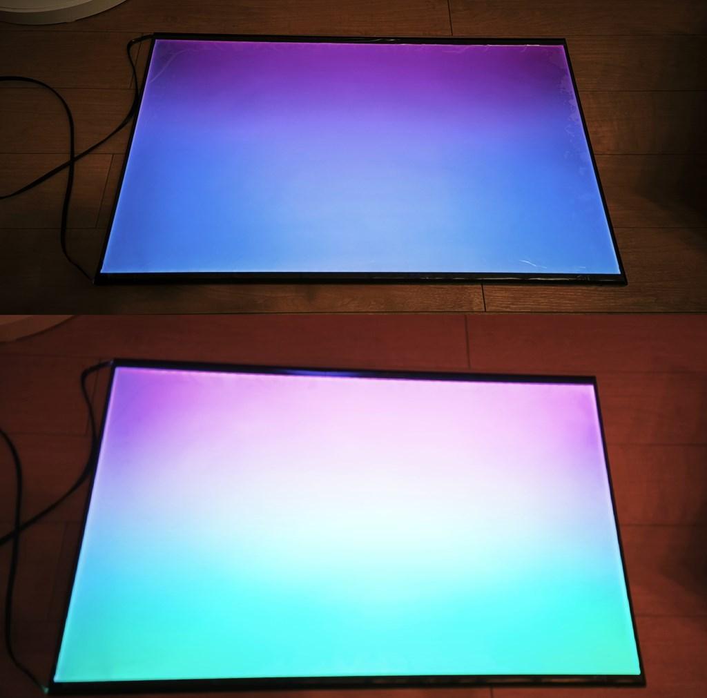 【b2l30】2色カラーLEDライトスクリーン OFF黒 30cm x 30cm