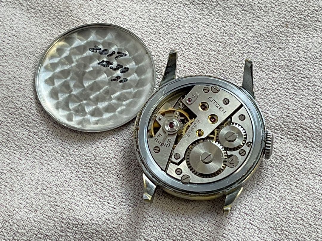 ★Citizenマニア御用達❣️Cマークcitizenスモセコ最終型❣️貴重ブレス付