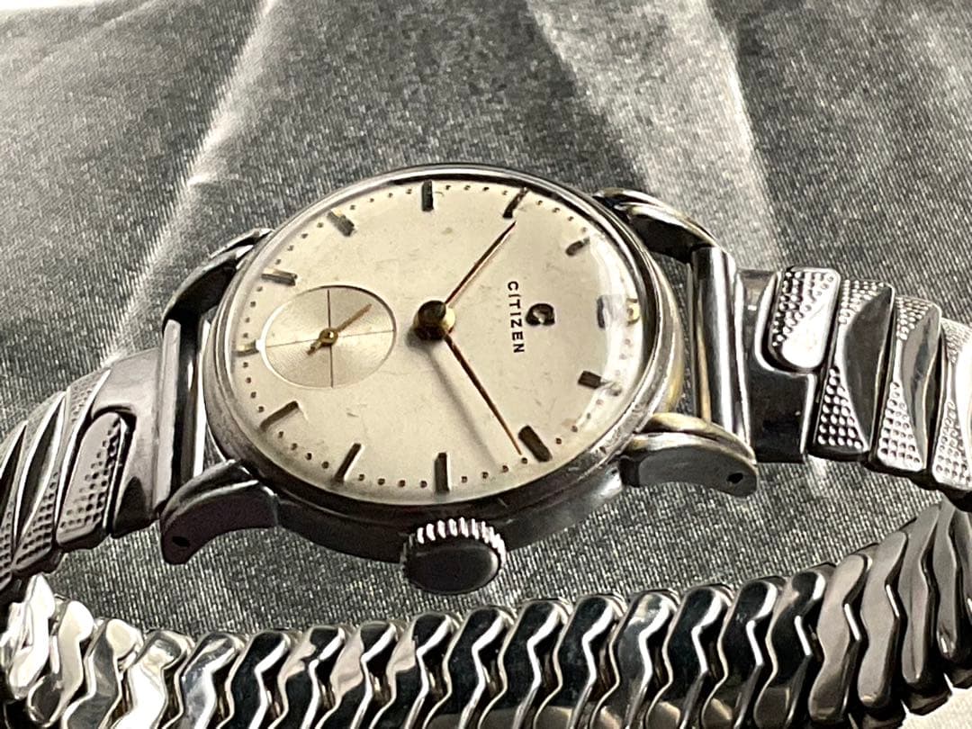 ★Citizenマニア御用達❣️Cマークcitizenスモセコ最終型❣️貴重ブレス付