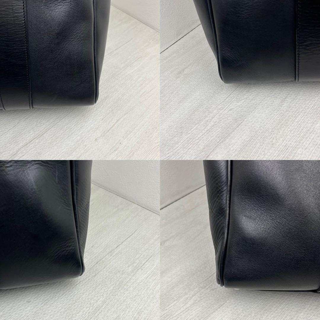 美品✨ 万双 双鞣和地 トートブリーフ ビジネスバッグ ブラック レザー 革