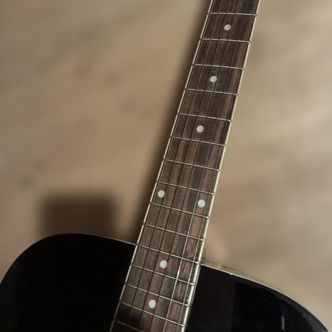 アコースティックギター ブラック 6弦