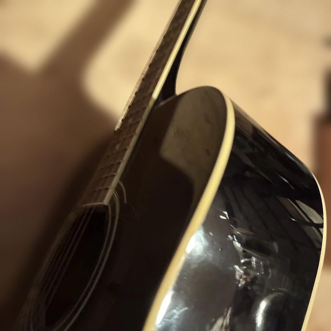 アコースティックギター ブラック 6弦