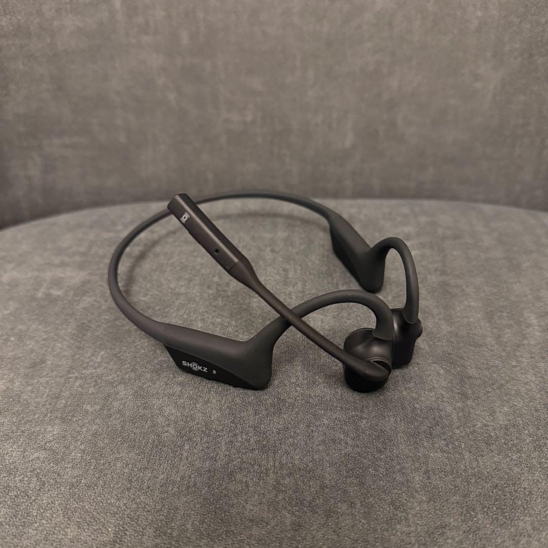 ✨付属品完備✨【SHOKZ】OPENCOMM 2 骨伝導ヘッドセット ブラック