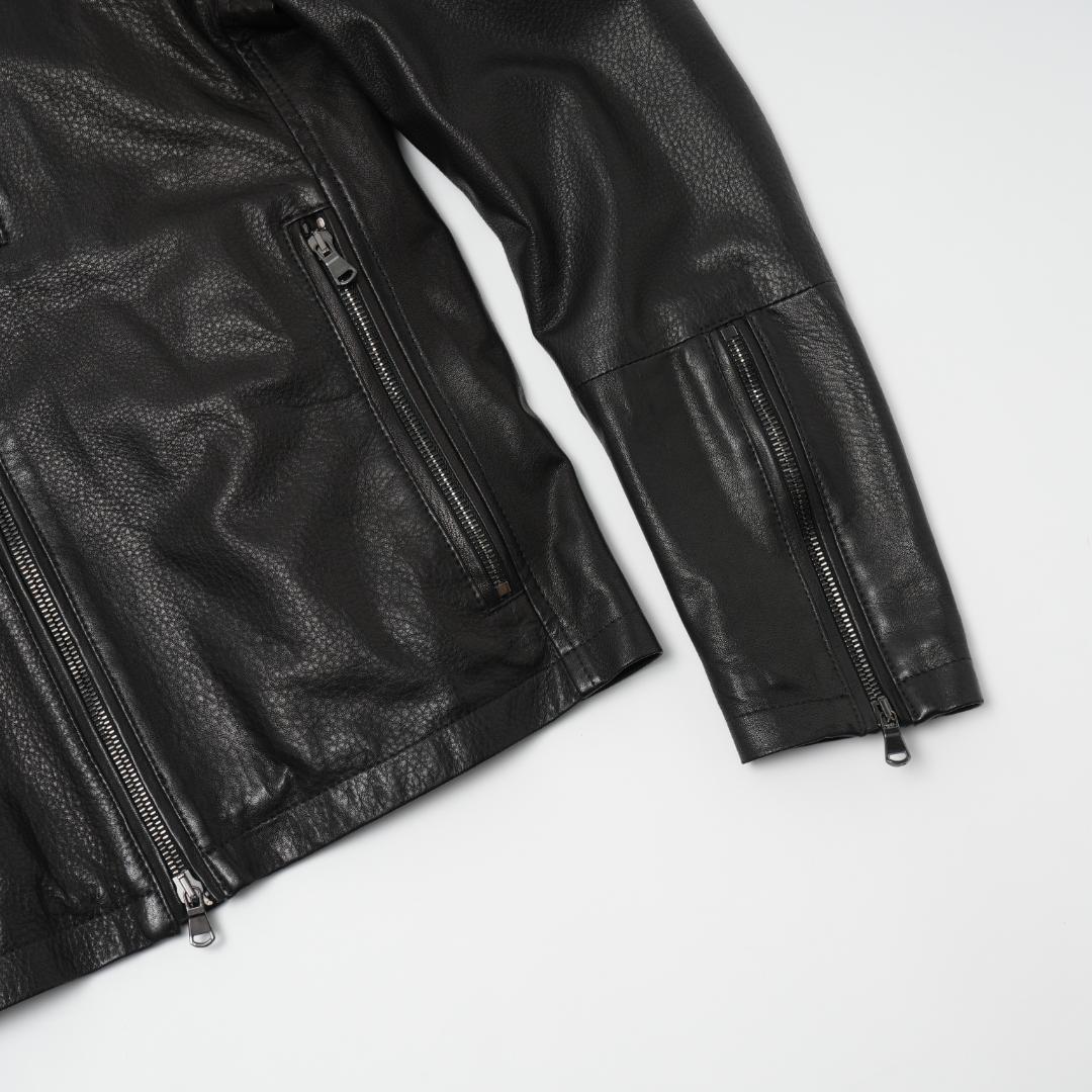 EMMETI エンメティCLINT 44 シングルライダースBLACK