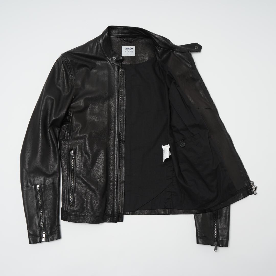 EMMETI エンメティCLINT 44 シングルライダースBLACK