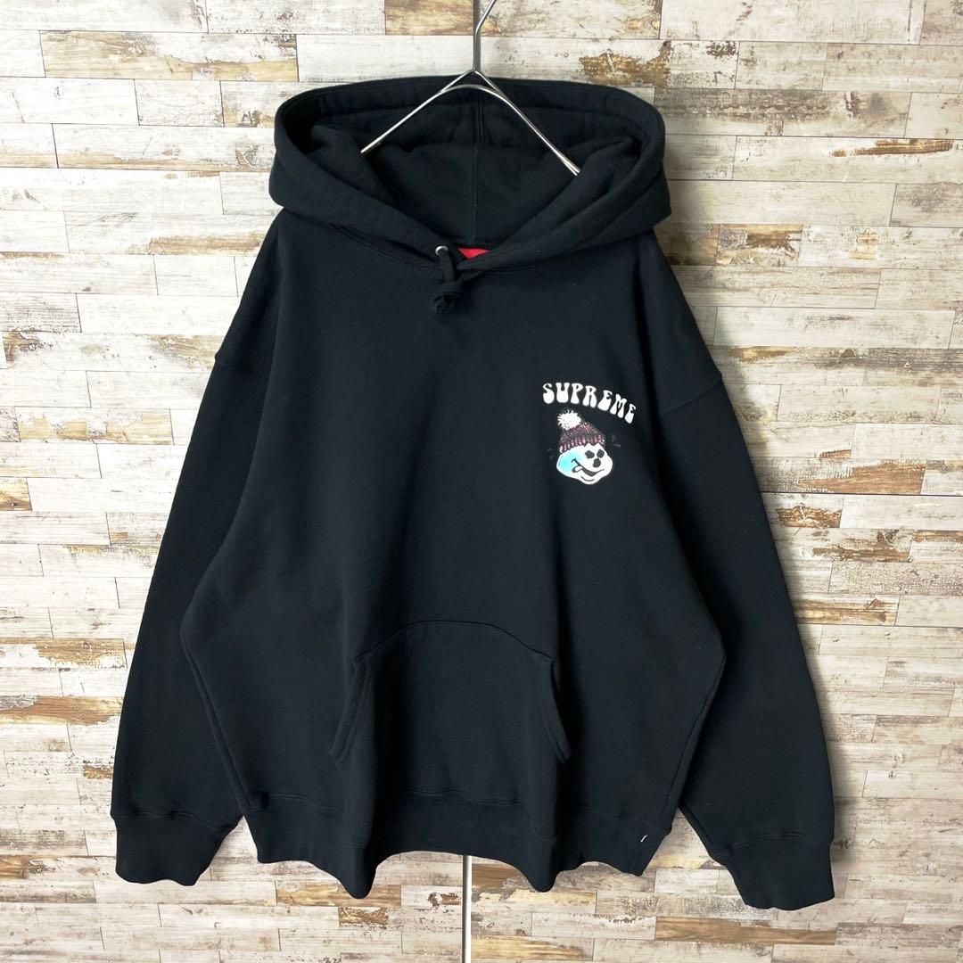 3307 U【極美品】シュプリーム☆スノーマン パーカー パーカー ブラック