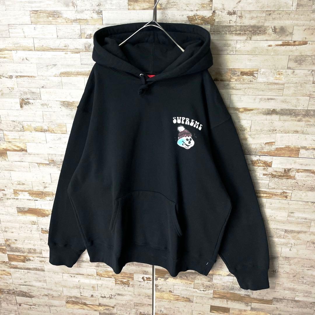3307 U【極美品】シュプリーム☆スノーマン パーカー パーカー ブラック