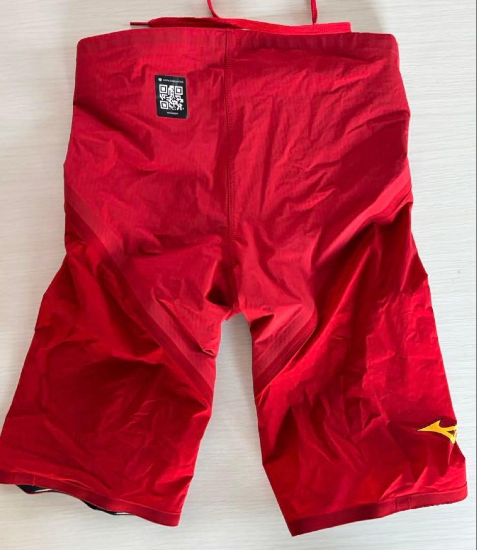 Mizuno 【GX・SONIC・6】競泳用試合水着 レッド/ブラック