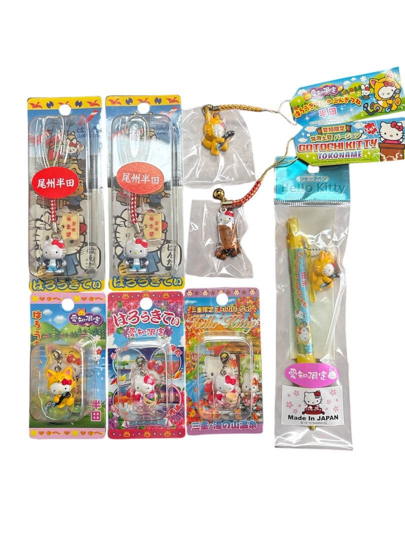 ご当地Hello Kitty ファスナーマスコットなど　根付け　55点セット