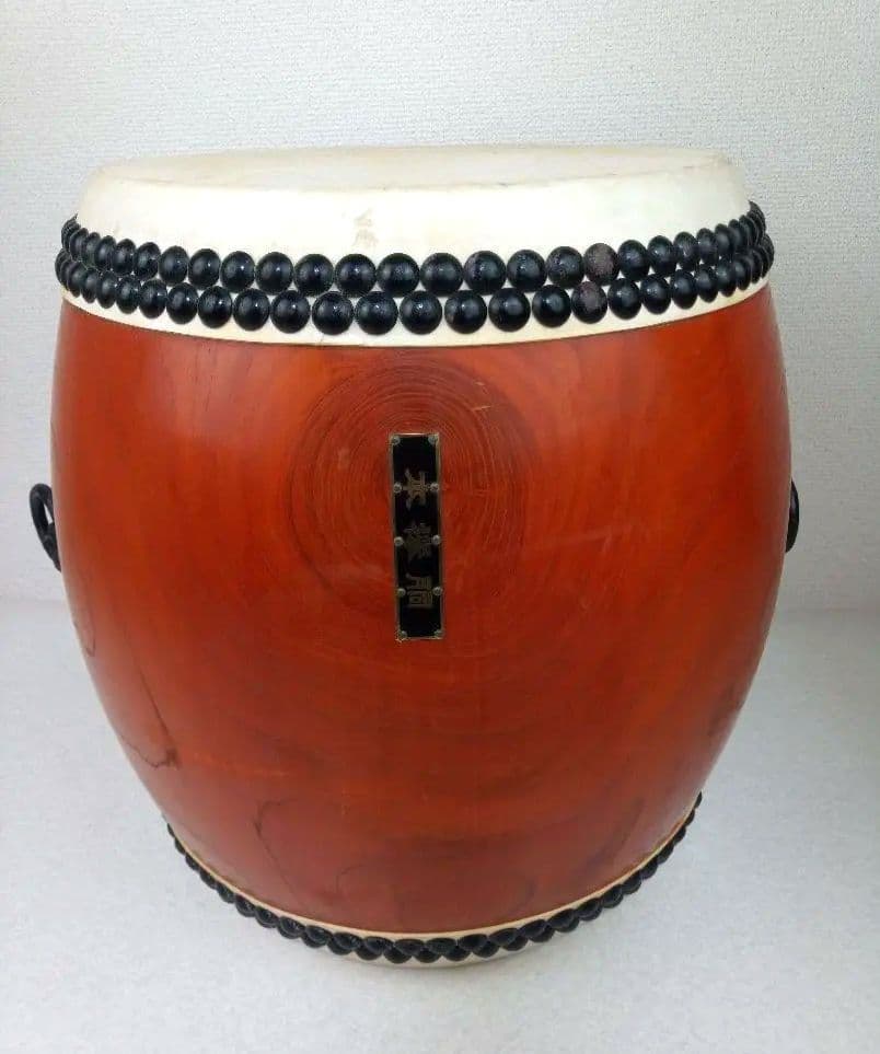 和太鼓 本欅胴 長胴太鼓 面径約30cm　*AN26