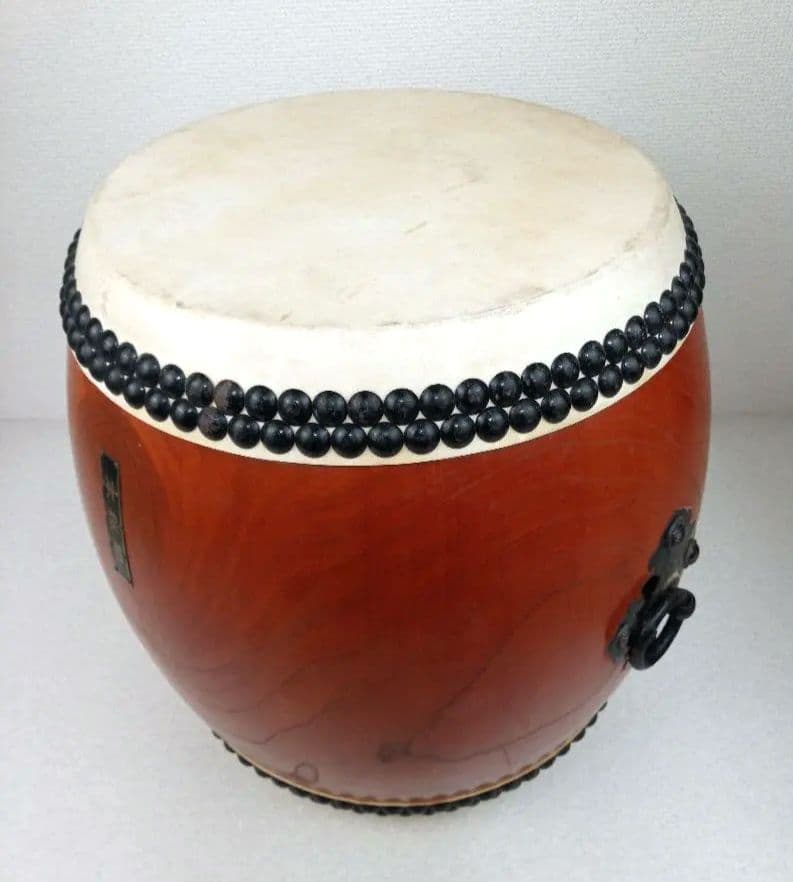 和太鼓 本欅胴 長胴太鼓 面径約30cm　*AN26