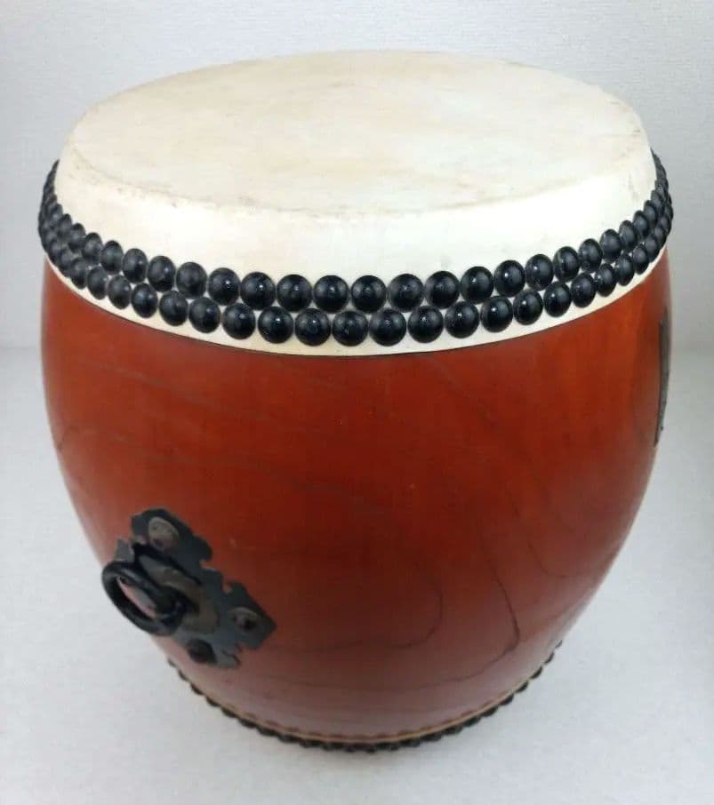 和太鼓 本欅胴 長胴太鼓 面径約30cm　*AN26
